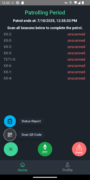 Vigil Mobile Patrolling Screen