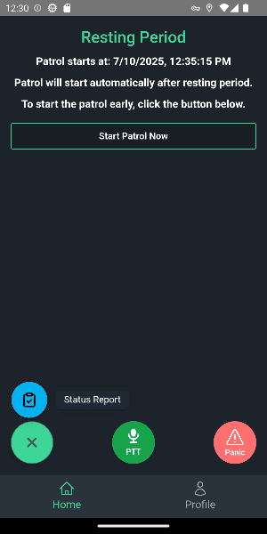Vigil Mobile Resting Screen